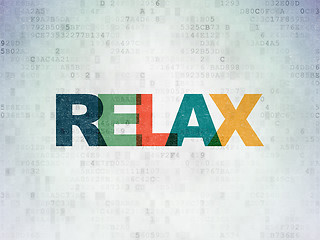 Image showing Travel concept: Relax on Digital Paper background