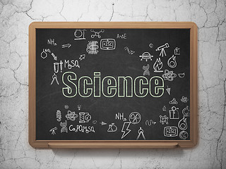 Image showing Science concept: Science on School Board background
