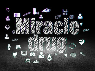 Image showing Healthcare concept: Miracle Drug in grunge dark room