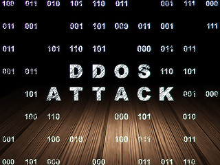 Image showing Privacy concept: DDOS Attack in grunge dark room