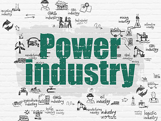 Image showing Industry concept: Power Industry on wall background