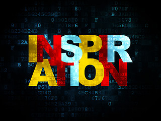 Image showing Marketing concept: Inspiration on Digital background