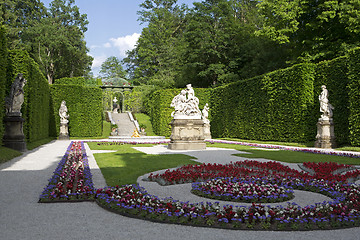 Image showing Castle park of Linderhof, Bavaria
