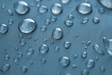 Image showing Closeup of rain drops 