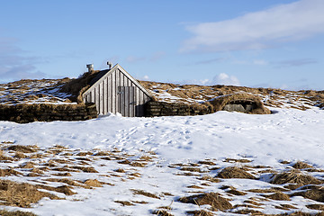 Image showing Tiny hut in Iceland