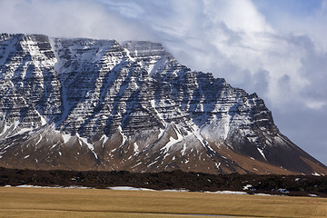 Image showing Volcanic landscape on the Snaefellsnes peninsula in Iceland