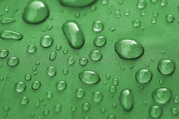Image showing Closeup of rain drops