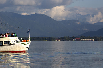 Image showing Steamship at lake Chiemsee, Bavaria