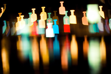 Image showing bokeh series - bottles