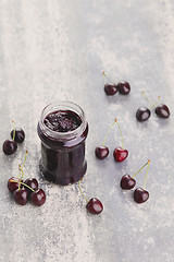 Image showing cherry jam