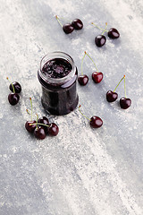 Image showing cherry jam