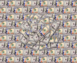 Image showing dollar banknotes texture