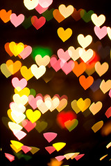 Image showing bokeh series - hearts