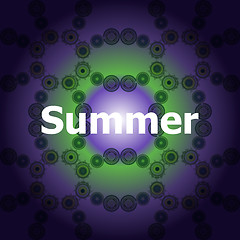 Image showing Summer Words on abstract Backgrounds