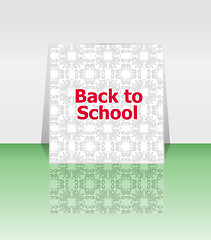 Image showing Back to school word, education concept