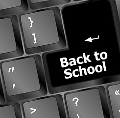 Image showing Back to school, Education concept: computer keyboard, back to school