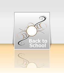 Image showing Back to school word, education concept