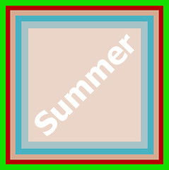Image showing word Summer on abstract background