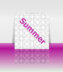 Image showing summer poster. summer background. Effects poster, frame. Happy holidays card, Enjoy your summer