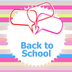 Image showing back to school. Design elements, abstract background, education concept