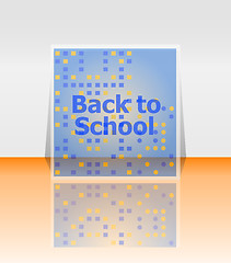 Image showing Back to school word, education concept