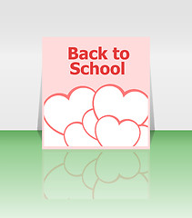 Image showing Back to school word, education concept