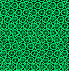 Image showing wallpapers with round abstract green patterns