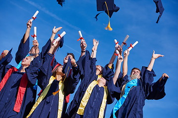 Image showing high school graduates students