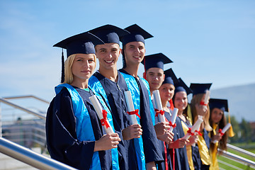 Image showing young graduates students group