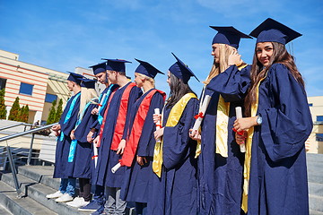 Image showing young graduates students group