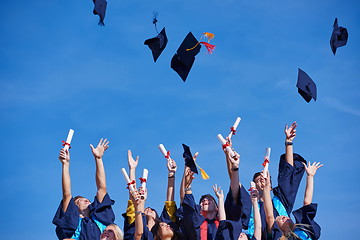 Image showing high school graduates students