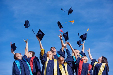 Image showing high school graduates students