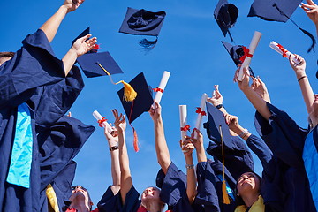 Image showing high school graduates students