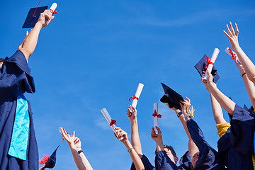 Image showing high school graduates students