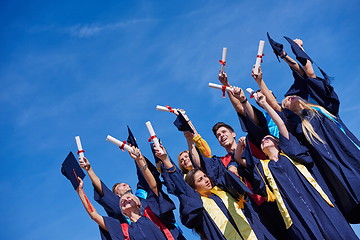 Image showing high school graduates students