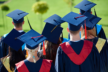 Image showing young graduates students group