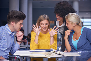 Image showing students group  study