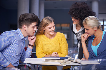 Image showing students group  study