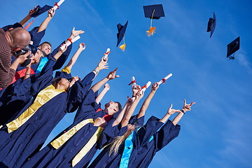 Image showing high school graduates students