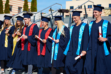 Image showing young graduates students group