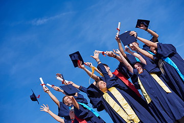 Image showing high school graduates students