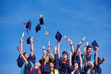 Image showing high school graduates students