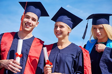 Image showing young graduates students group