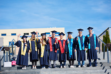 Image showing young graduates students group