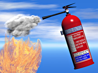 Image showing Fire extinguisher