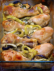 Image showing Roasted Chicken Legs