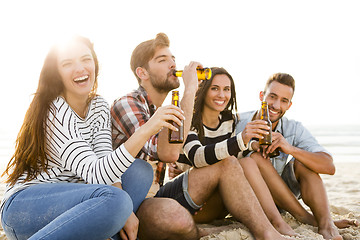 Image showing Summer is better with a cold beer