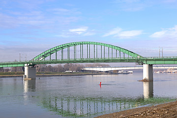 Image showing Old Sava Bridge Belgrade