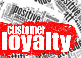 Image showing Word cloud customer loyalty