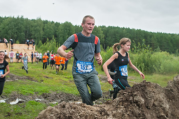 Image showing Dirty cross-country race stage. Tyumen. Russia